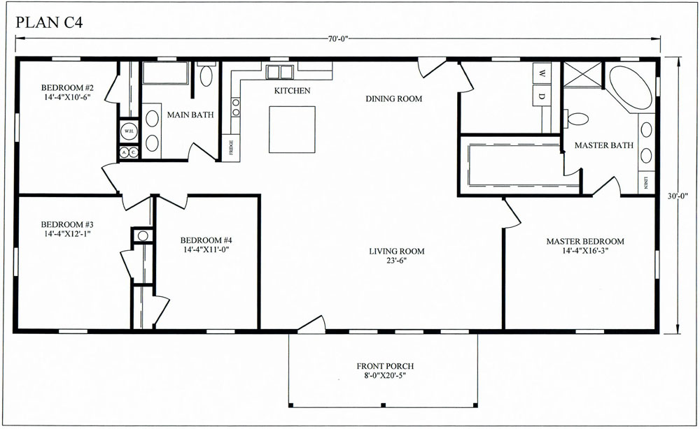 3 Bedroom Open Concept 3 Bedroom Barndominium Plans / Right off the ...